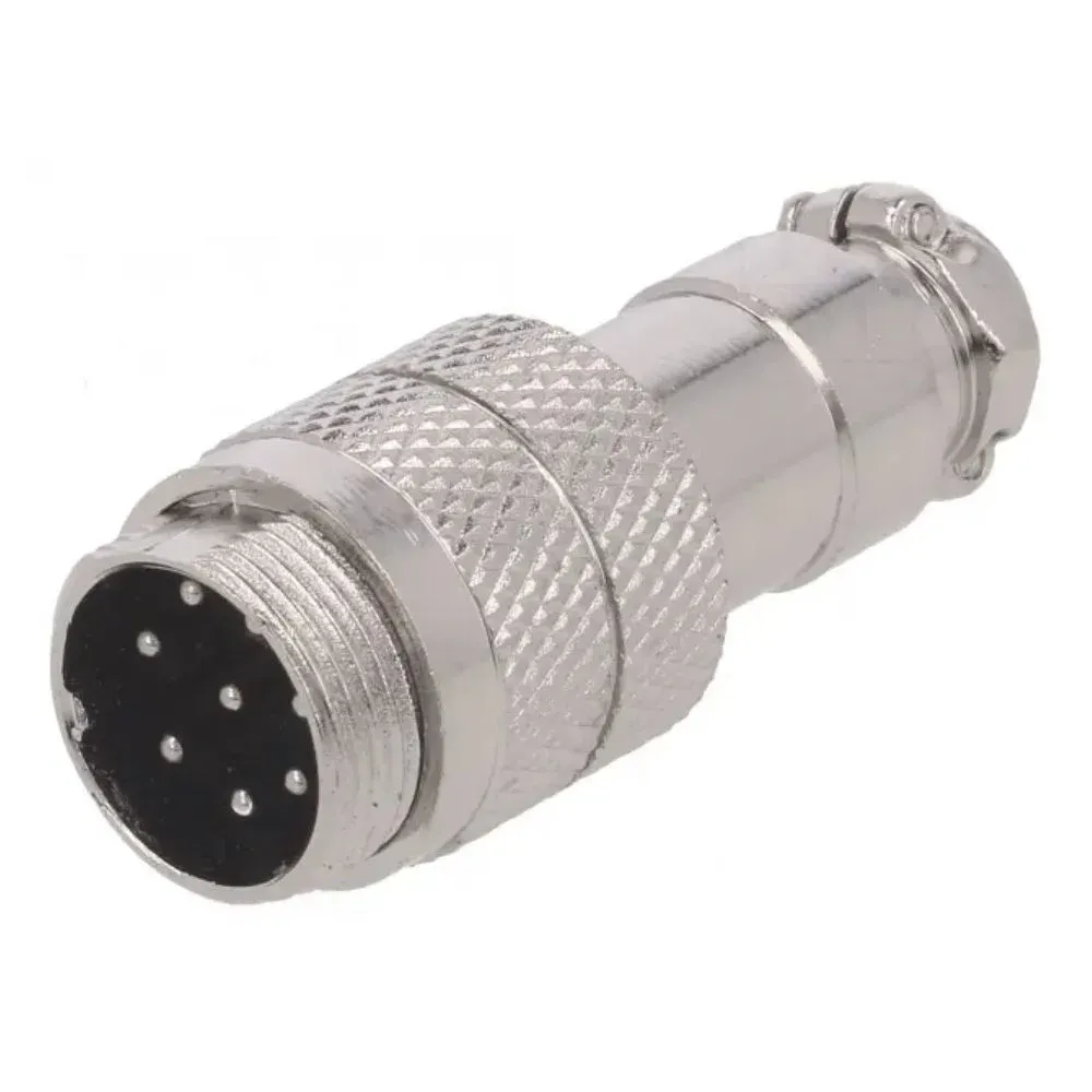 Ficha Microfone 8 Pinos Macho Extensão