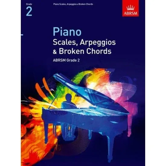 ABRSM LIVRO Piano Scales, Arpeggios & Broken Chords Grade 2