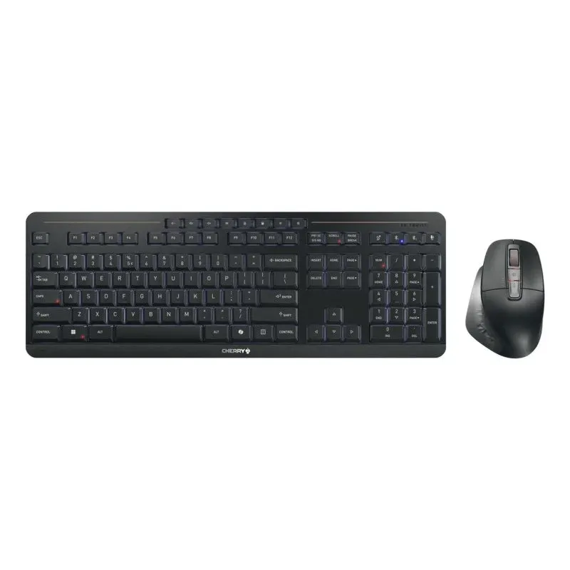 Teclado CHERRY Stream Desktop Ultimate sem fios retroiluminado com rato QWERTY