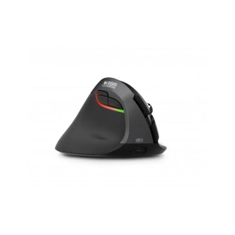 Ratón Urban Factory EPL20UF Bluetooth 5.0 4000 DPI Preto Vertical Canhotos