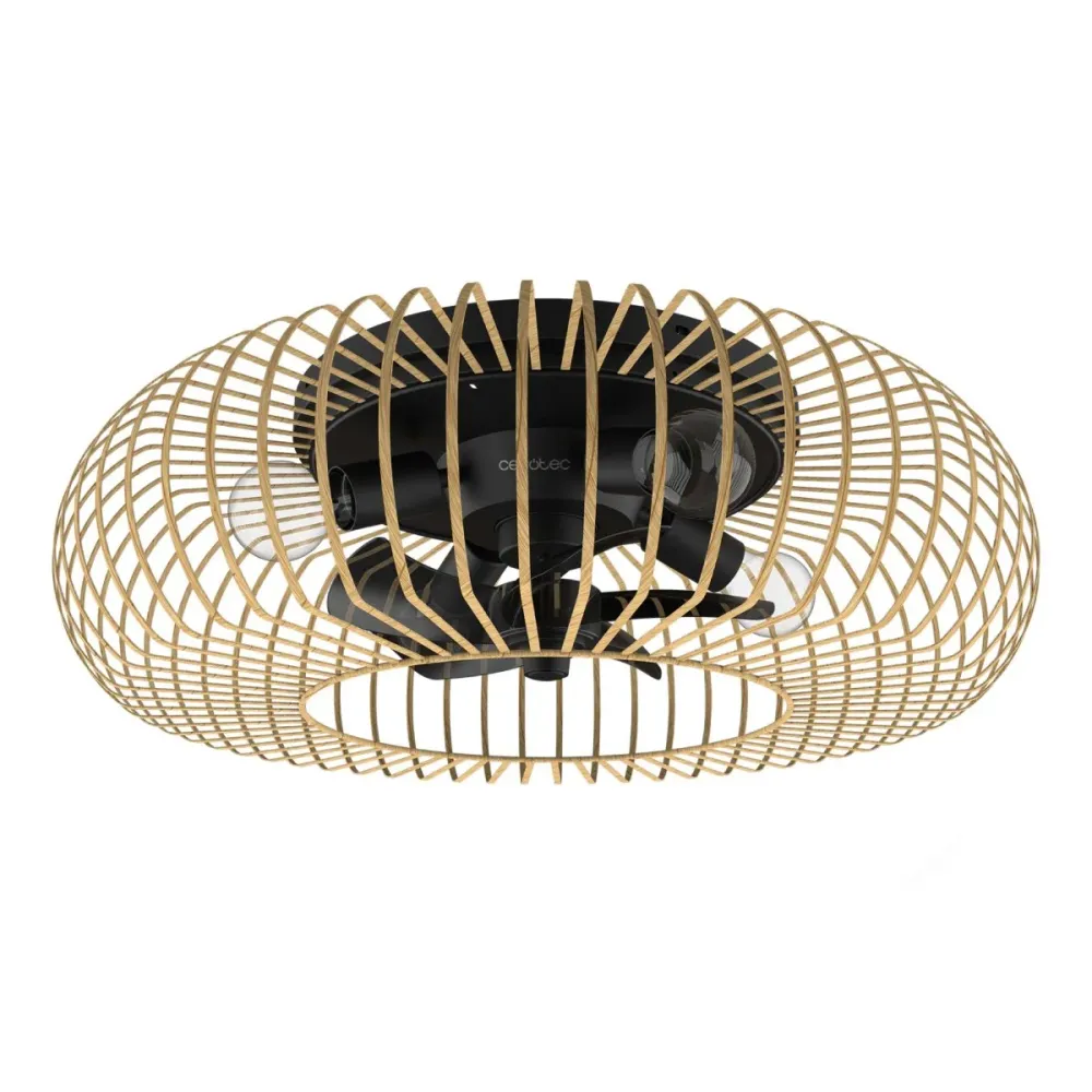 Ventoinha de Teto Cecotec LampAero600 Natural LightWood 20W