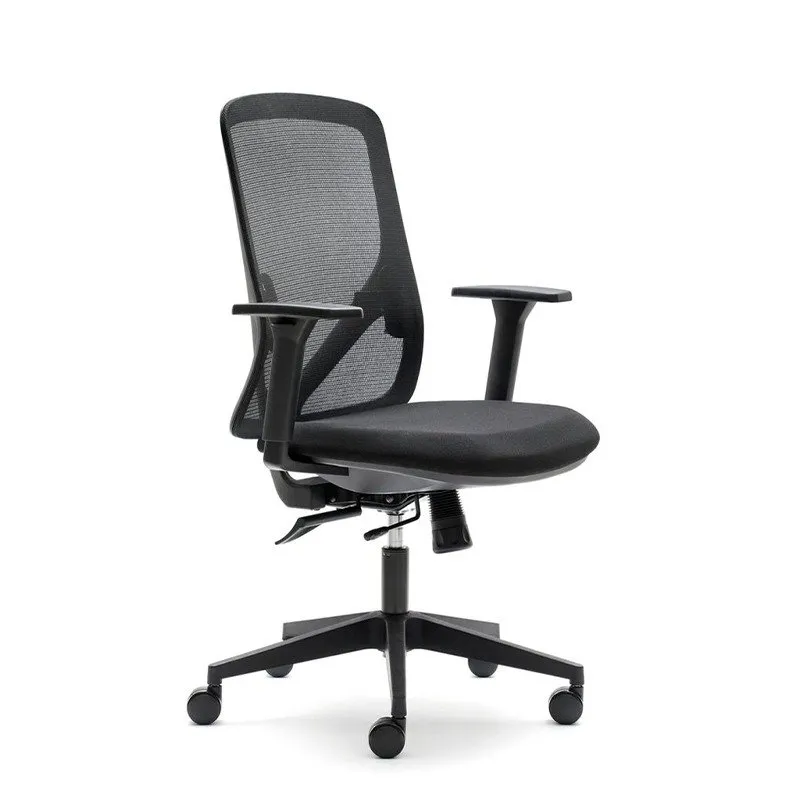 Cadeira de escritório ergonômica Euromof Lyon Black