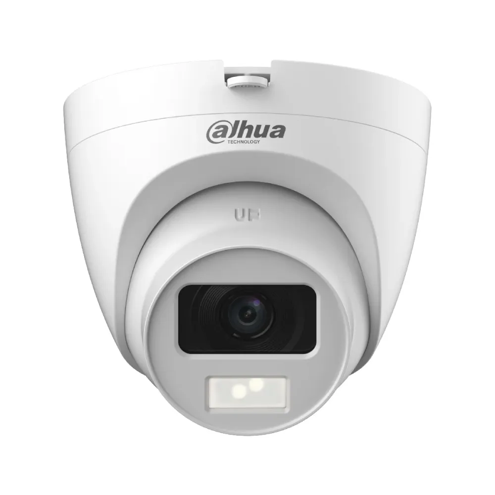 Câmara de Segurança Dahua 2MP Smart Dual Light Outdoor & Indoor Branco - DH-HAC-HDW1200CLQP-IL-A-0280B-S6