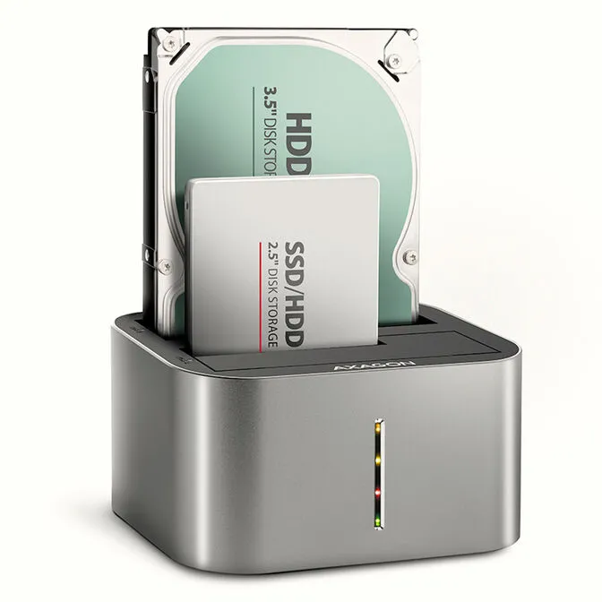 CLONE DUO HDD Dock Station ASMedia AXAGON ADSA-DC USB3.2 Gen1 - 2x SATA 6G