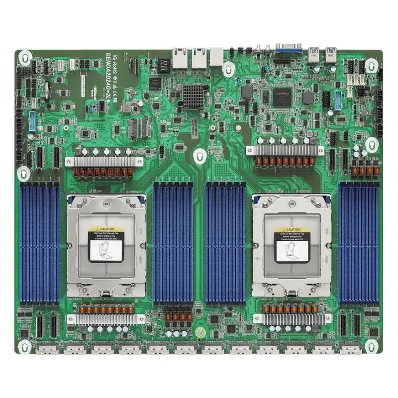 Motherboard AsRock GENOA2D24G-2L+ AMD SP5 DDR5 ATX 2xLAN VGA Server