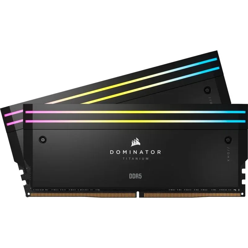 Memória RAM Corsair Dominator Titanium DDR5 6000MHz 48GB 2x24GB CL30 XMP Pretas