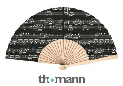 agifty Hand Fan Sheet Music Black