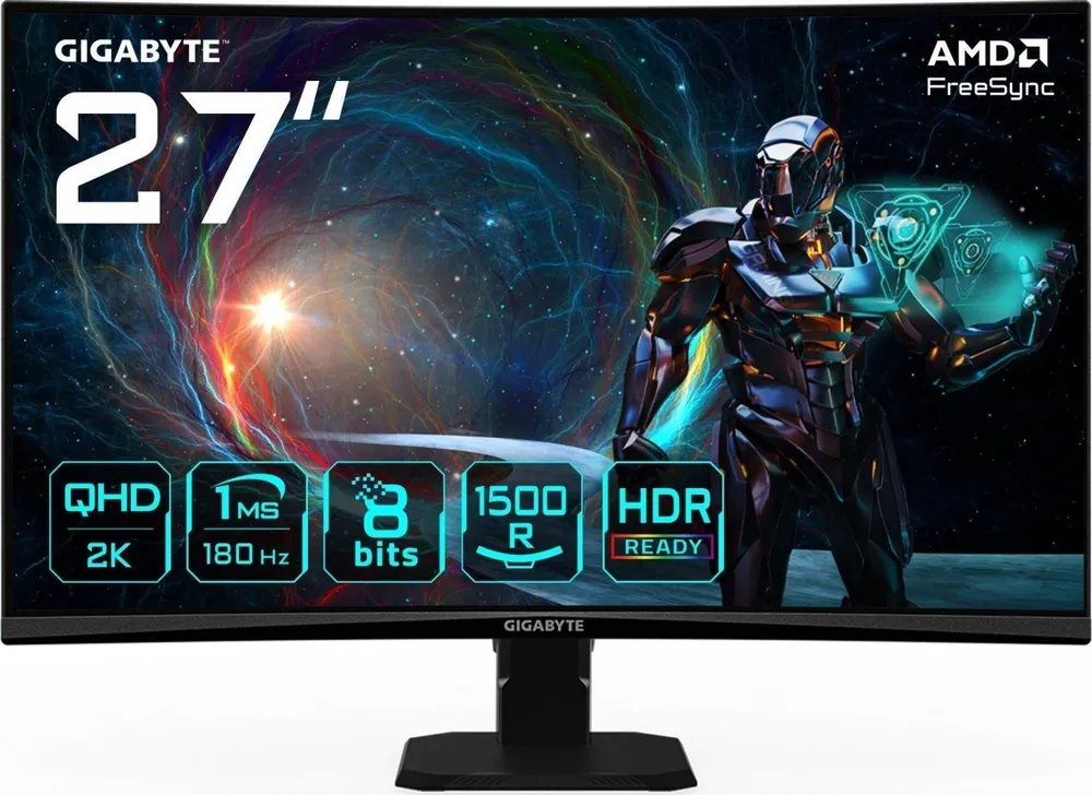 GIGABYTE GS27QCA monitor de ecrã 68,6 cm (27") 2560 x 1440 GS27QCA