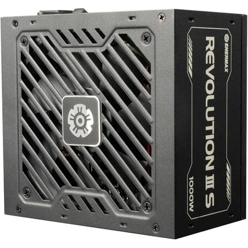 Fonte Alimentação Fonte de Alimentação Enermax Revolution III S 1000W 80 PLUS Platinum Modular