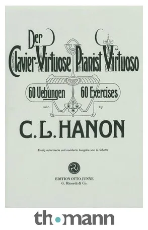 Otto Junne Verlag Hanon Pianist Virtuoso