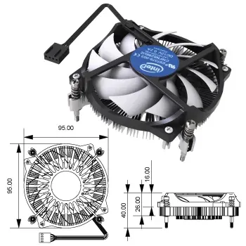 Cooler Intel Slim Socket Lga 1700/1200/115X Base Cobre