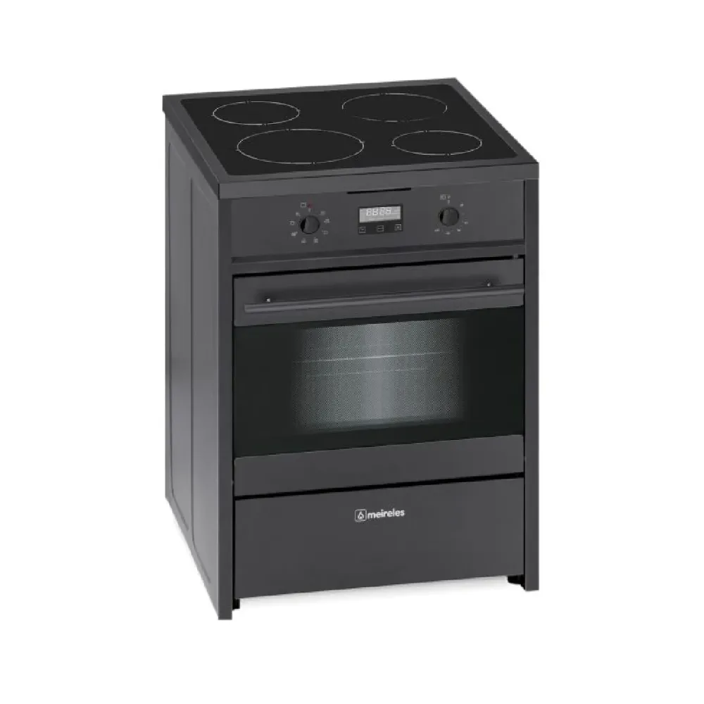 Fogão Elétrico Meireles E612BL 55L 4 Zonas Preto