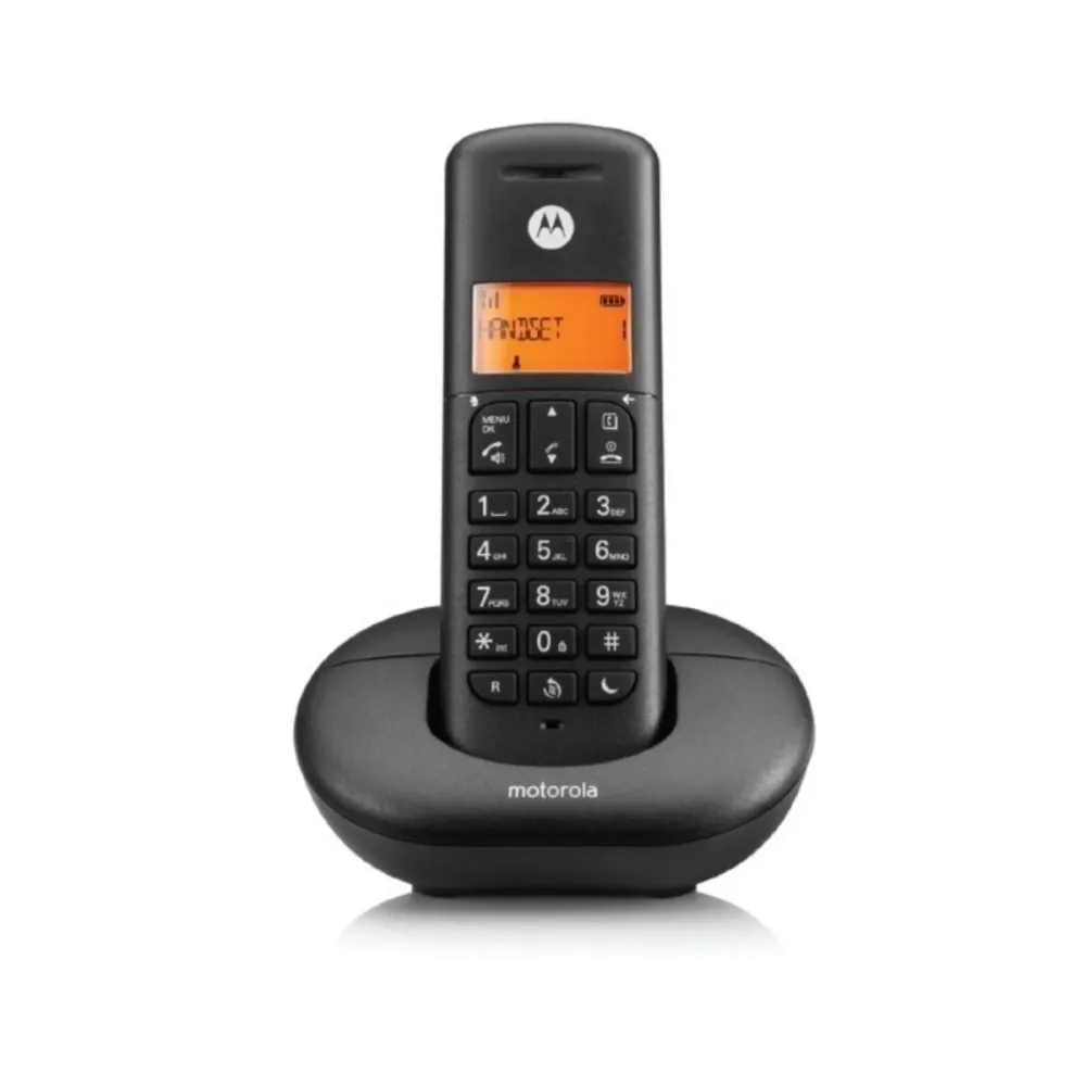 Telefone Fixo Sem Fios Motorola E212 Preto