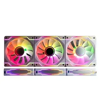 Slayer Fan 3X 120 Infinity ARGB Mirror White Reverse Block Pass-through