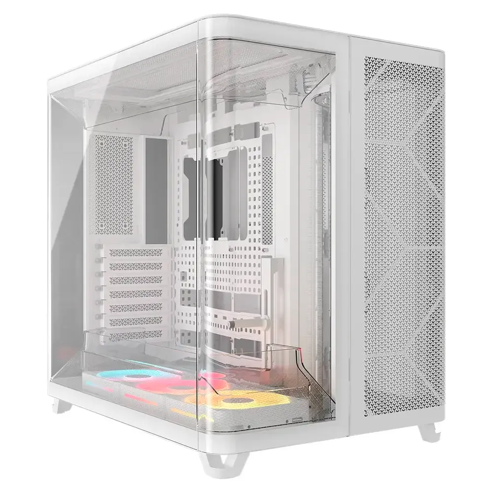 Caixa Extended-ATX Corsair AIR 5400 LX-R ARGB Tempered Glass Branca
