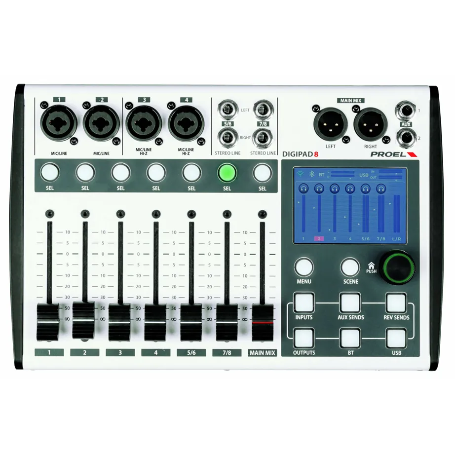 Mesa de Mistura Proel Digipad 8