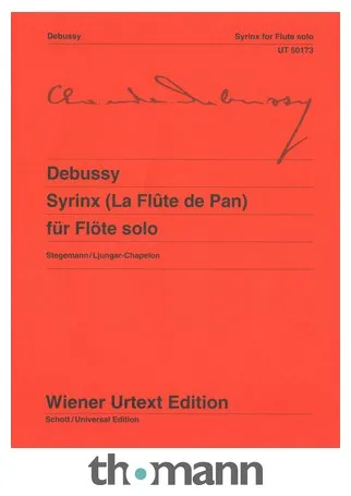 Wiener Urtext Edition Debussy Syrinx Flöte