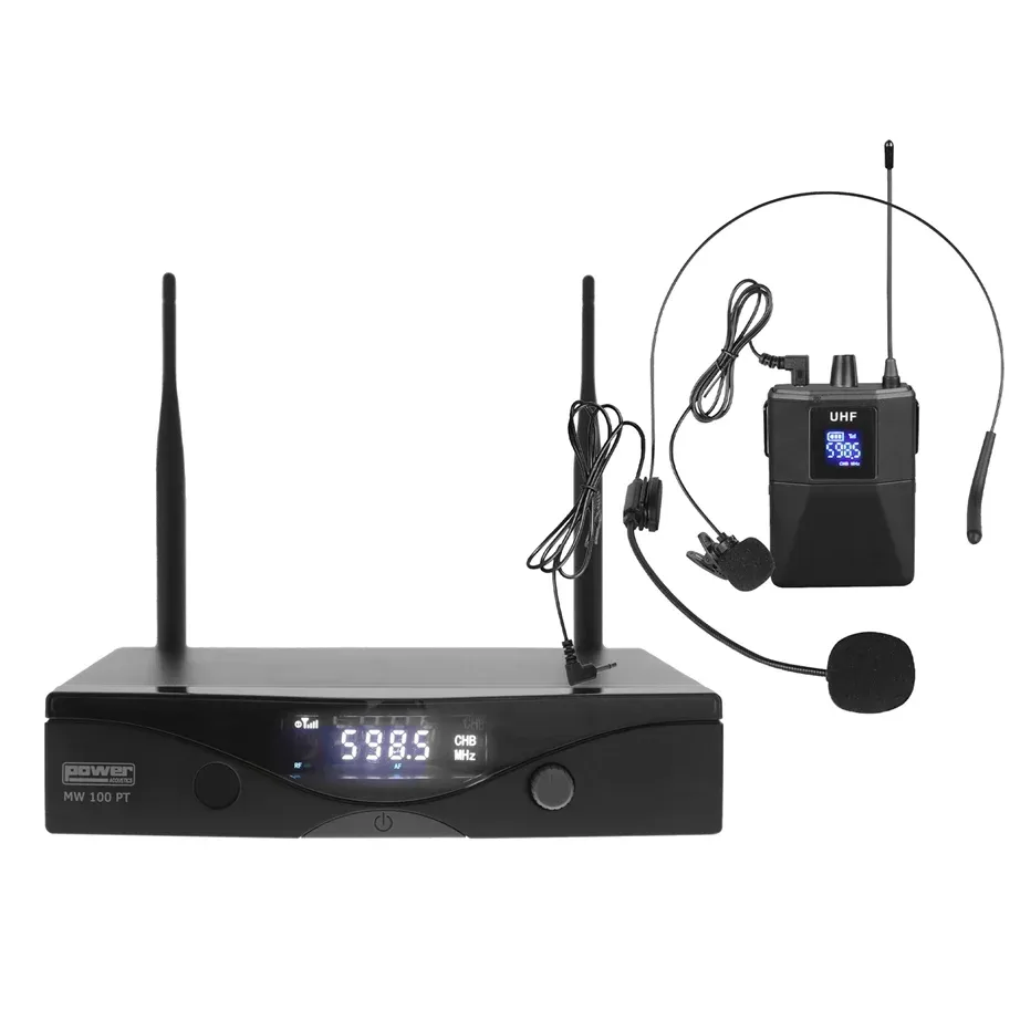 Microfone de Cabeça sem Fio PowerAcoustics MW 100 PT