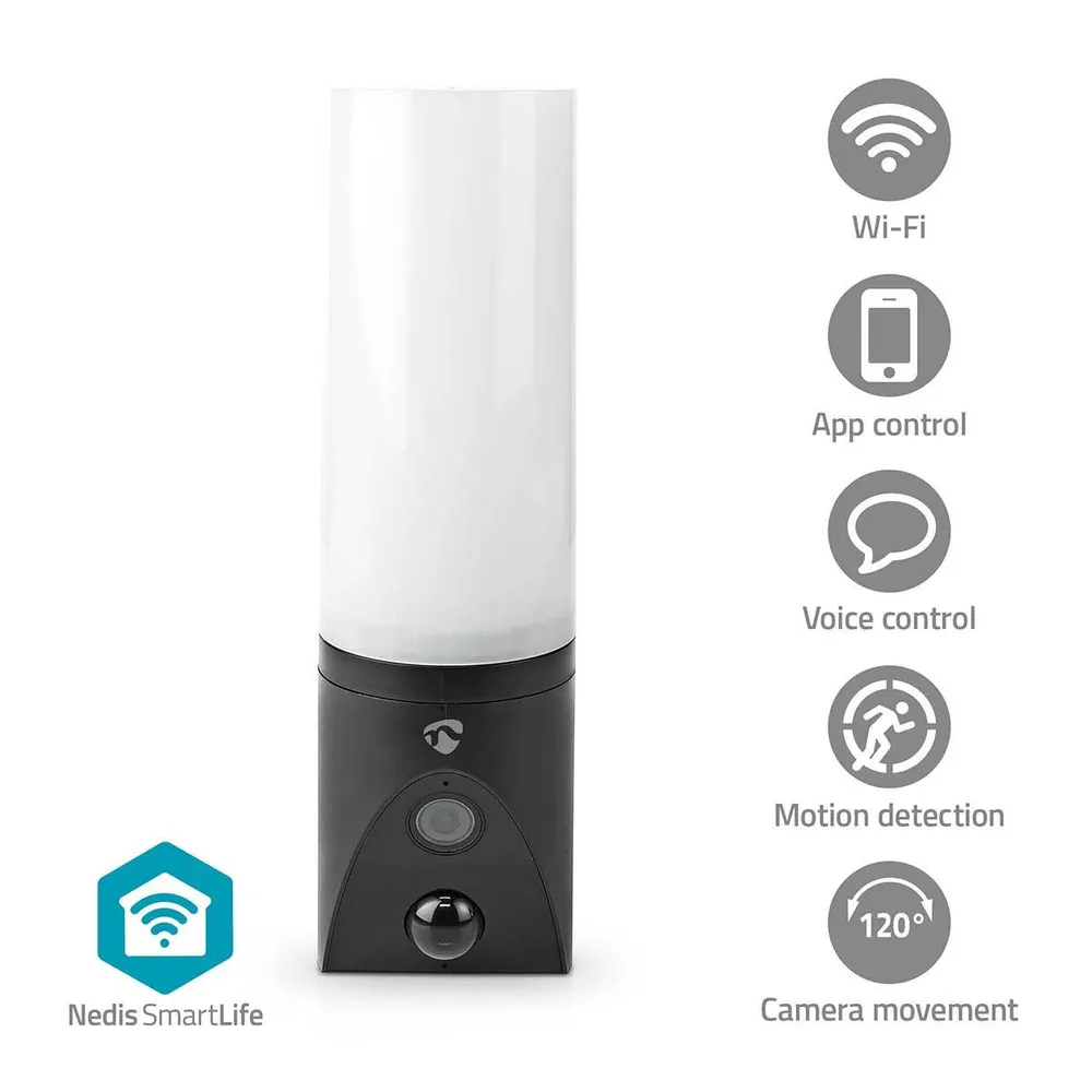 Câmara Nedis SmartLife Outdoor WiFi Full HD 1080p com Ambient Light