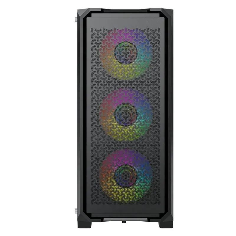 Yeyian VAULT YCM-APVAU-G1 Caixa Gaming ATX com Vidro Temperado e 4x Ventoinhas Aço Preta
