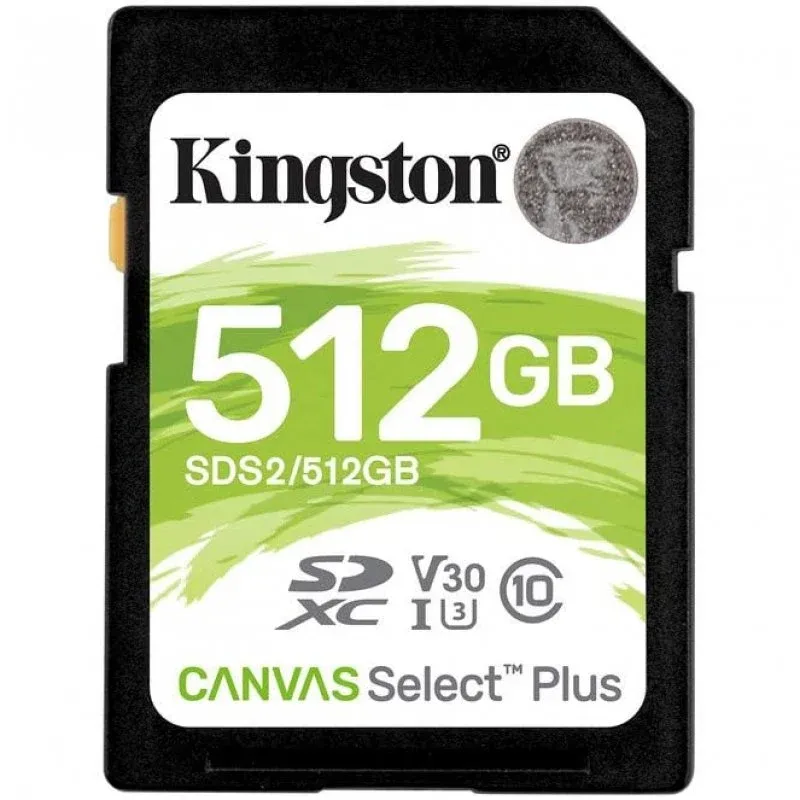 Kingston Canvas Select Plus SDXC 512GB UHS-I Classe 10