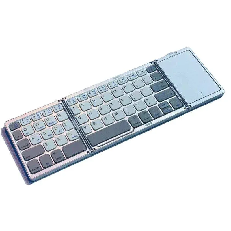 Teclado Royal Bailey B089t Bluetooth Branco QWERTY ultrafino leve