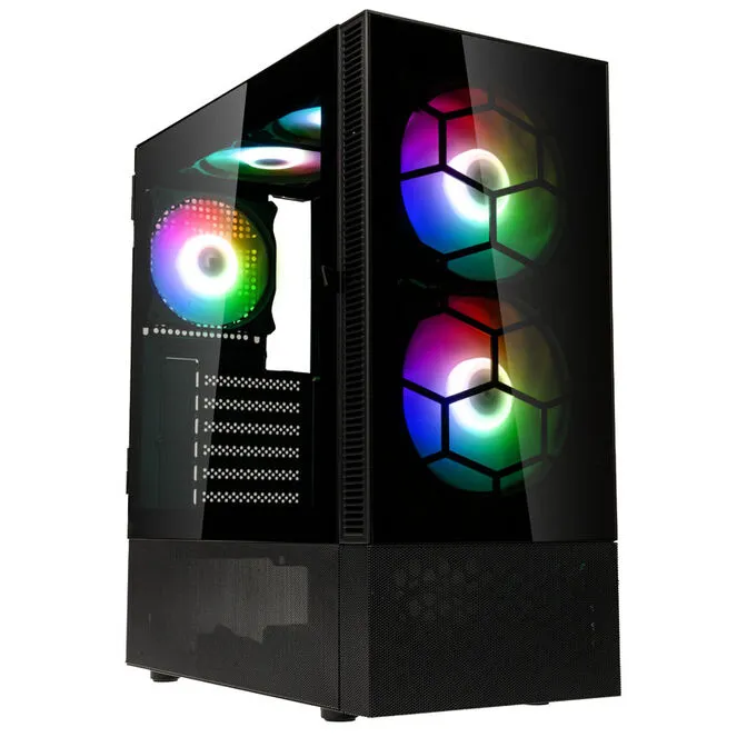 Caixa ATX Kolink Observatory MX Glass ARGB Preto