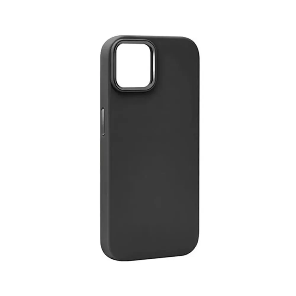 Capa de Silicone iPhone 15 Plus Preta