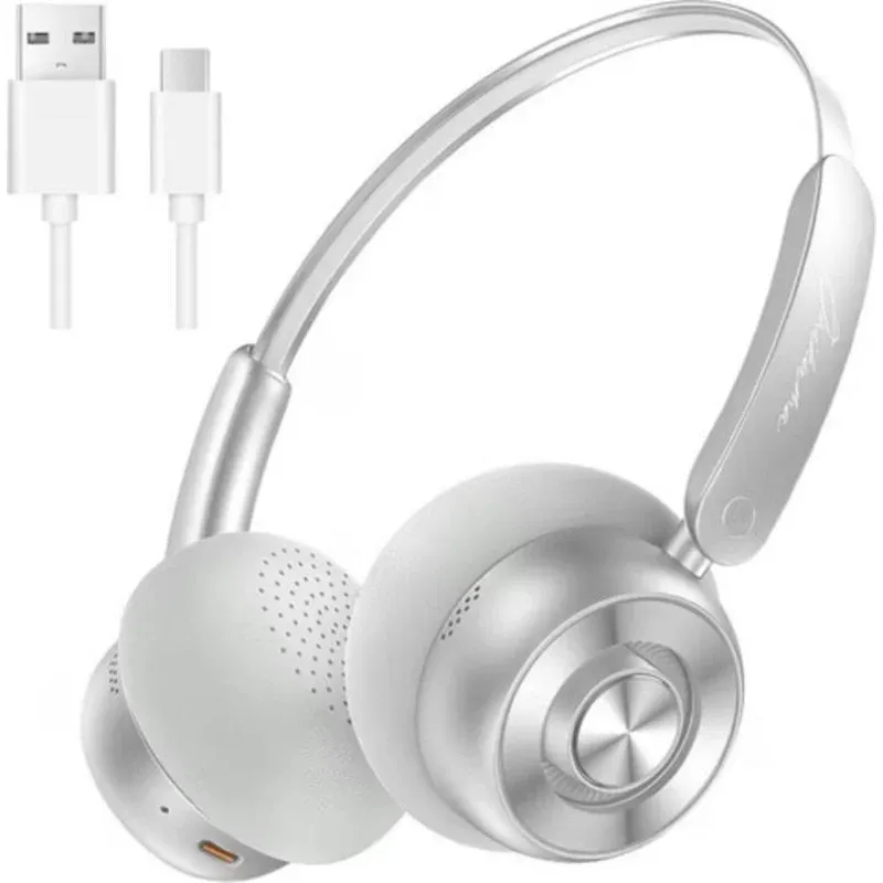 Auriculares Onikuma GT820 sem fios Virtual Surround Microfone 65h Bateria Cinzento