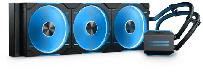 Water Cooler CPU Phanteks Glacier One 420D30 DRGB X2 Preto - 420mm
