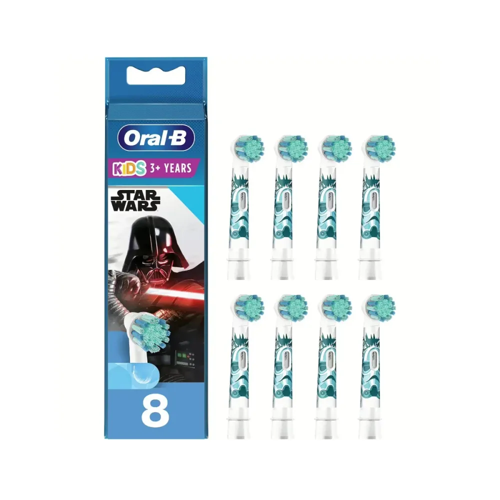 Cabeças de Escova de Dentes Oral-B Star Wars (8 Unidades)