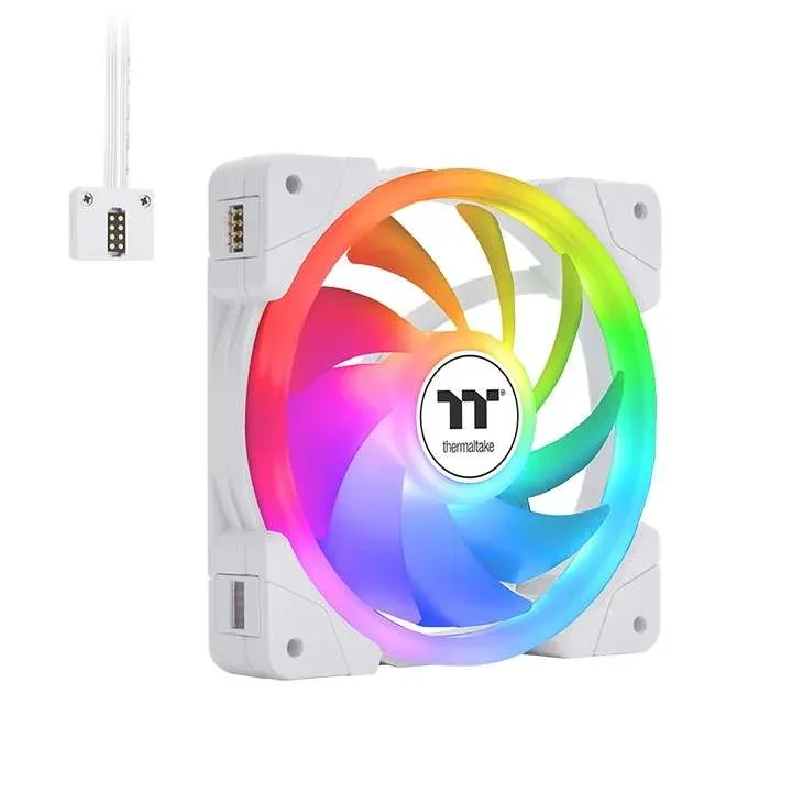 Ventoinhas Thermaltake SWAFAN EX12 ARGB Premium Edition Pack de 3 Branco