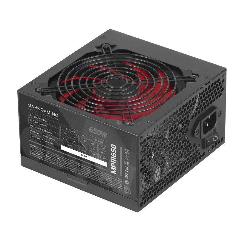 Fonte Alimentação Mars Gaming MPIII650 Fonte de Alimentação 650W