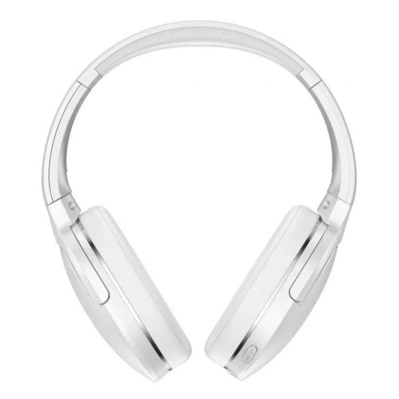 Auriculares Baseus Encok D02 Pro sem fios Bluetooth 5.3 com cabo, cancelamento de ruído, branco