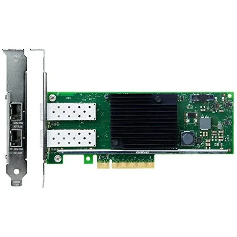 Lenovo 7ZT7A00534 Adaptador e Placa de Rede Interna Com Fio PCI Express Fibra 10000 Mbit/s Preta Verde