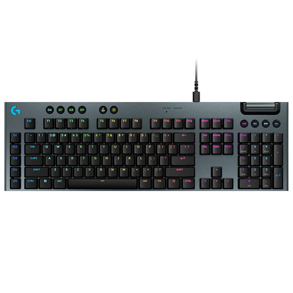 Teclado Mecânico Logitech G915 X Full-Size Low-Profile RGB Wired US GL Tactile Switches