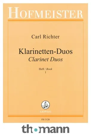 Friedrich Hofmeister Verlag Richter Clarinet Duos 1
