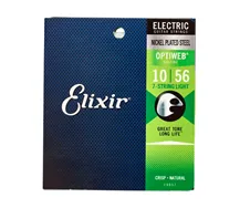 Jogo cordas guitarra elétrica Elixir Optiweb 19057 Light 7 cordas 010-056