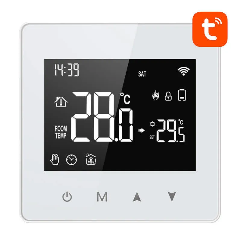 Termostato Aquecimento Inteligente ZWT198 ZigBee TUYA (Branco) - AVATTO
