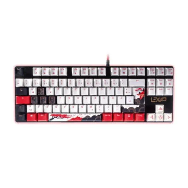 Teclado Lexip Assassin’s Creed Shadows mecânico tenkeyless RGB QWERTY gaming