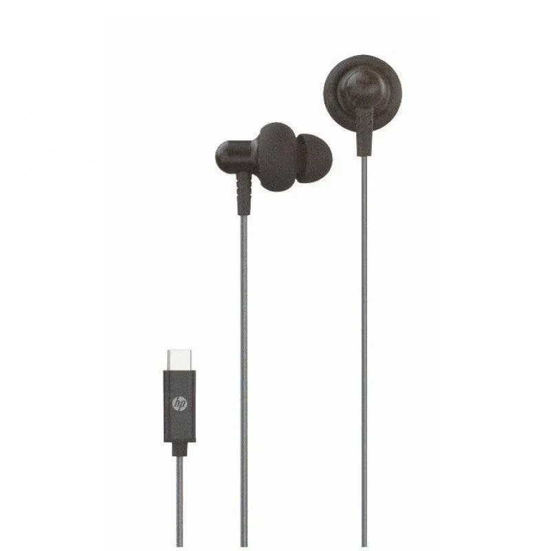 Auriculares HP DHH-1126 com fio USB-C para chamadas e música com microfone integrado pretos
