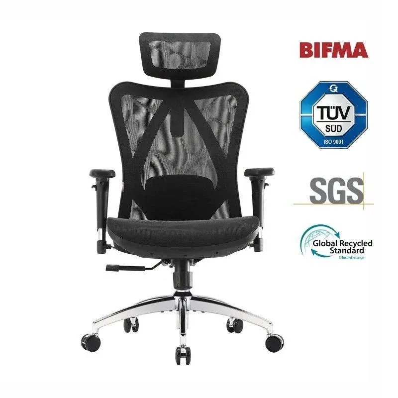 Cadeira de Escritório Sihoo M57 com Reposabrazos 3D e Suporte Lombar Ajustável