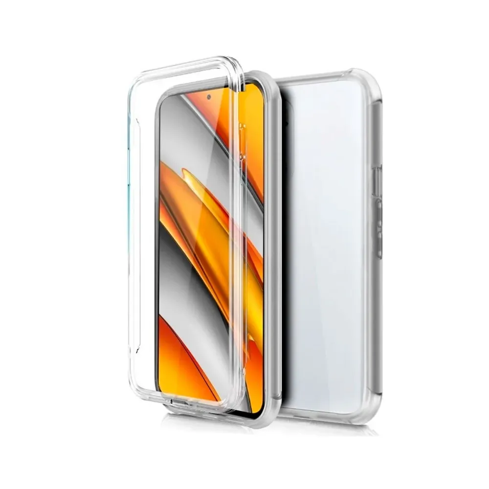 Capa Silicone Frente e Verso Xiaomi Mi 11I/Poco F3 Transparente