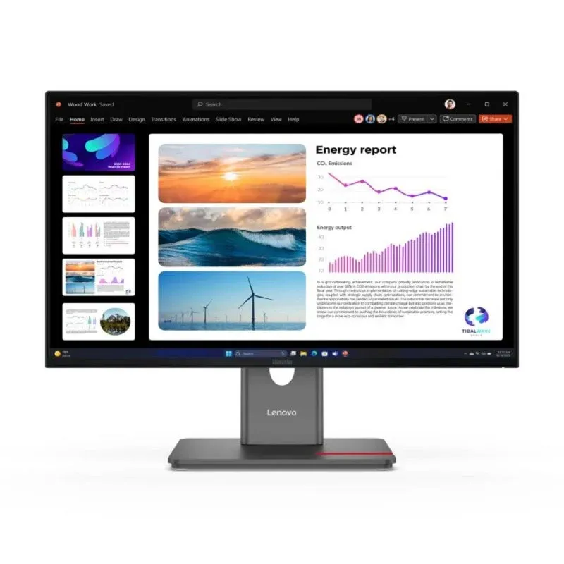 Lenovo ThinkVision P24Q-40 Monitor 23.8" QHD 120Hz IPS HDR10 com Ergonomia Pro e USB-C