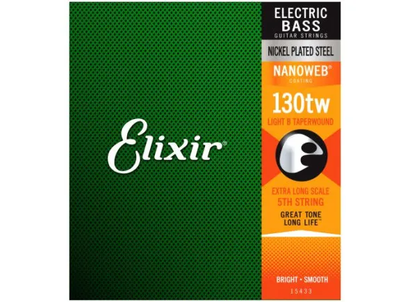 Elixir 15433 Nanoweb XL Light B Extra Long TaperWound