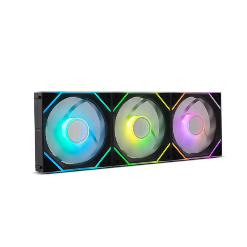 Ventoinhas Nox Hummer Pro Link ARGB 3x Kit Magnético Pretas