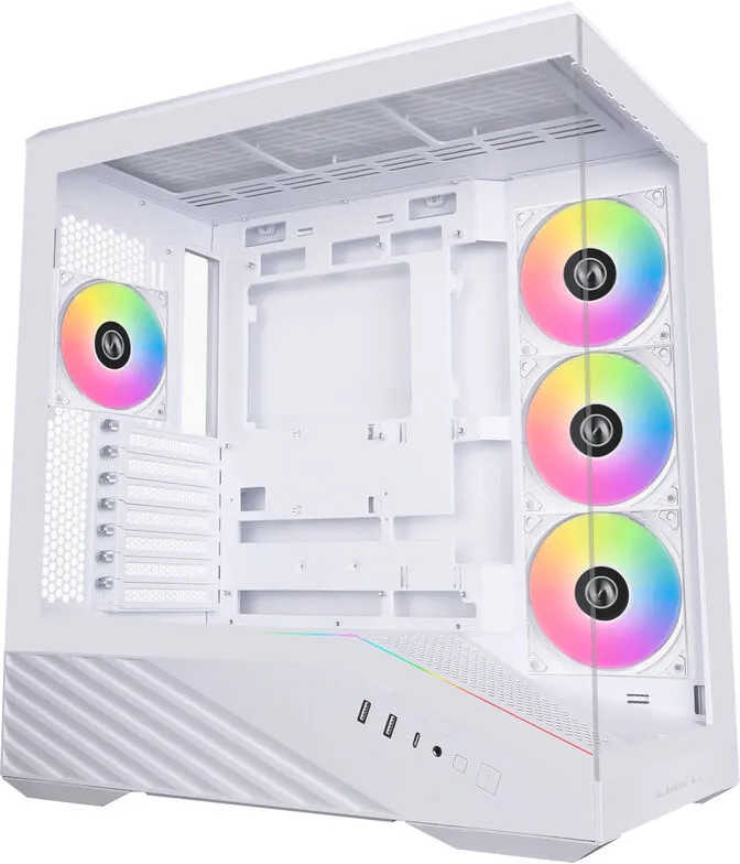 Caixa ATX Lian Li Vector V100 Branca Vidro Temperado