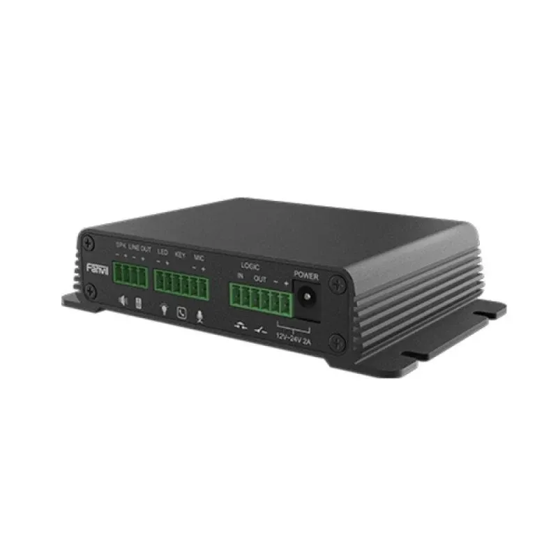 SIP Fanvil PA2S Intercomunicador Preto Aluminio PoE VPN LAN