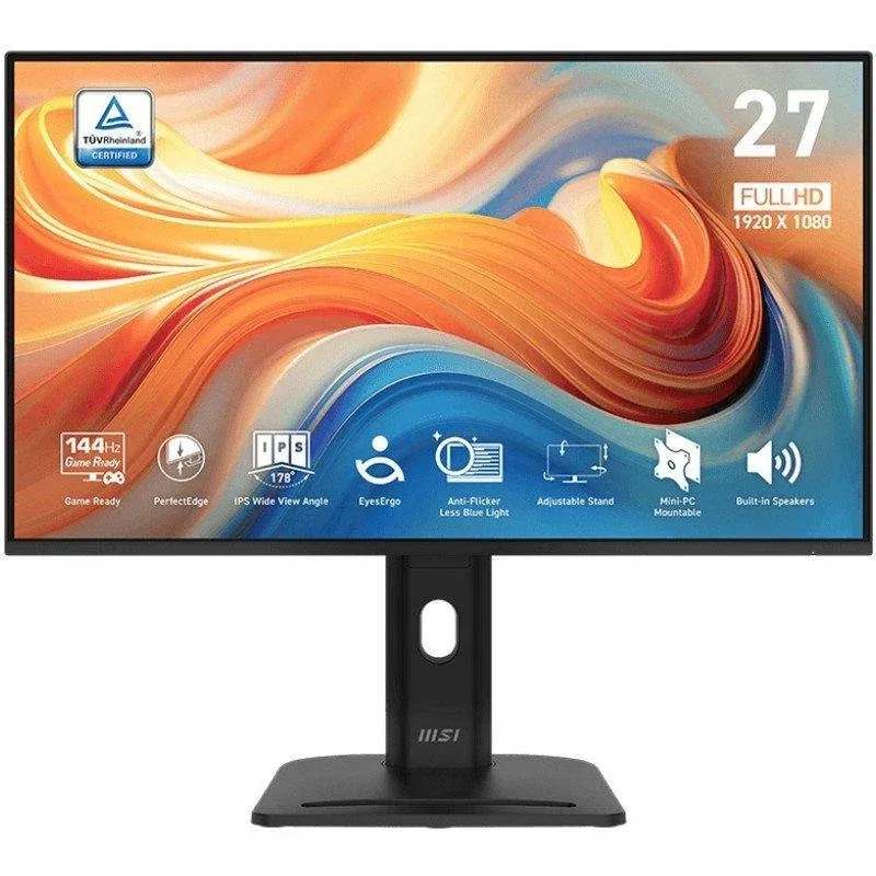 Monitor MSI PRO MP275PG E14 27" FullHD 144Hz IPS HDR Antirreflexo Altura Ajustável