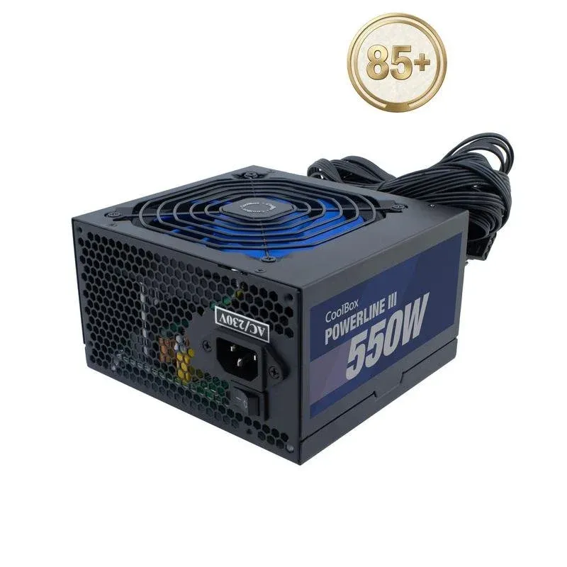 Fonte Alimentação Fonte de Alimentação CoolBox Powerline III 550W 85% EFI ATX Preto